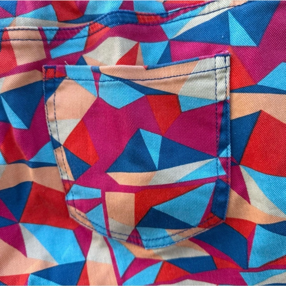 Colorful Geometric Pattern Pants - Picture 6 of 8